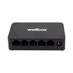 120620266a2c2885f3c63.webp Wellbox Hızlı Ethernet Switch 5 Kanal 10-100 Mbps