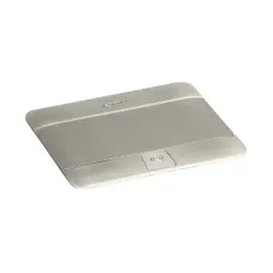 120620266a2c28b3b7436.webp Legrand 654000 Pop-Up Donatılabilir Masa Buatı Paslanmaz Çelik 4 (1X4) Modül (Boş Kasa)