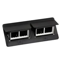 120620266a2c28b6e4009.webp Legrand 654005 Pop-Up Donatılabilir Masa Buatı Mat Siyah 8 (2X4) Modül (Boş Kasa)
