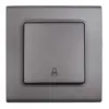 Viko Linnera Life Granit Grisi Zil Anahtarı (Çerçeve Hariç) 90442006