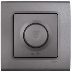 120620266a2c2ad196df7.webp Viko Linnera Life Granit Grisi Pro Dimmer RC 400 Watt Mekanizma Kapak (Çerçeve Hariç) 90442092
