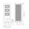 ACK AT42-09031 90W Solar Sokak Armatürü 1120 Lümen 6500K Beyaz Işık IP65