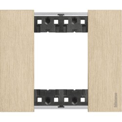 Bticino KA4802ZW Metal Çerçeve 2M Altın