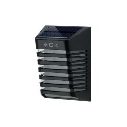 ACK AG60-09851 3000K Siyah Solar LED Çit / Duvar Apliği