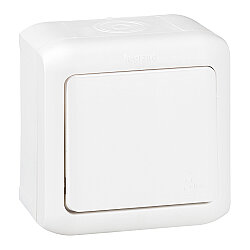Legrand 782363 Forix Vavien Anahtar, Sıva Üstü Beyaz IP44