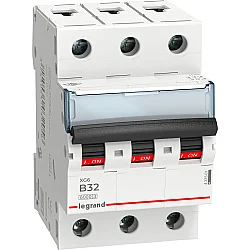 Legrand 433501 XG6 3P B32 6kA Otomatik Sigorta