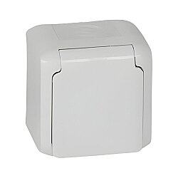 Legrand 782373 Forix Beyaz Çocuk Korumalı Topraklı Priz IP44