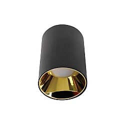 ACK AH03-08661 Dekoratif Tavan Armatürü, Gold Siyah Kasa Yuvarlak GU10