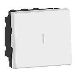 Legrand 077021L Armada Vavien Anahtar, 2 Modül 10AX Beyaz