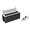 300620266a43f0496cb92.jpeg Legrand 654870 Incara 8 Modül Masaüstü Priz Kutusu, 295 mm Alüminyum