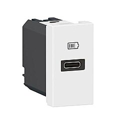 Legrand Armada Mosaic 077690L 20W USB Type-C Power Delivery Şarj Modülü Beyaz