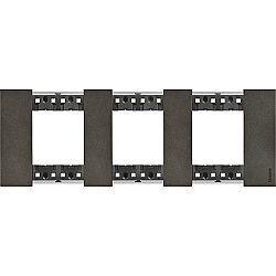 200720266a5e43486b6b1.jpeg Bticino Living Now 3'lü Metal Çerçeve Mat Gri (Space)
